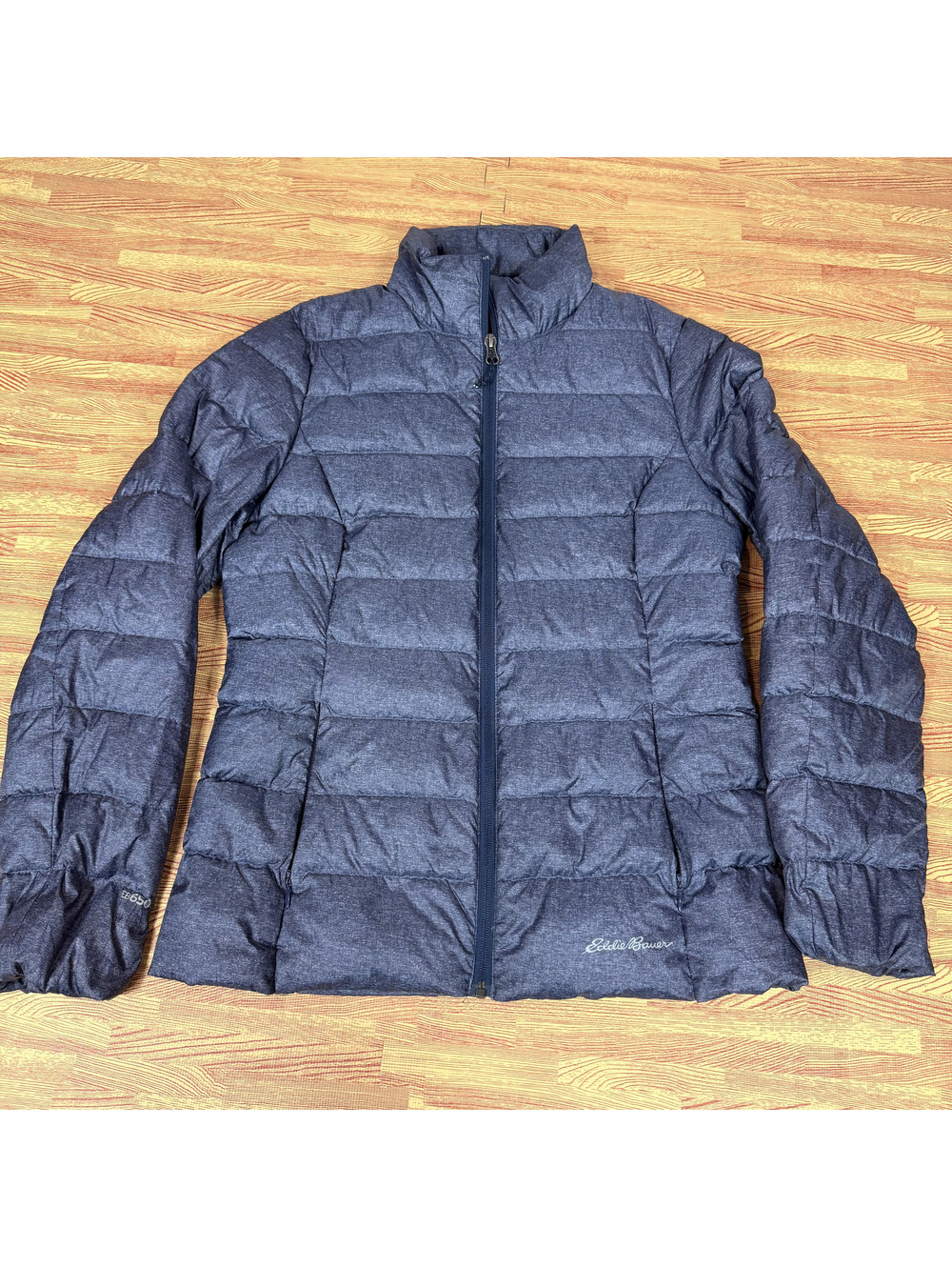 Eddie Bauer EB650 Women’s Small Blue 650 Fill Down Puffer Jacket Packable